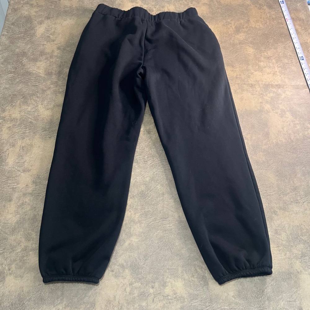 Juicy Couture Sweatpants Womens XL Black Fleece Joggers Elastic Waist‎
